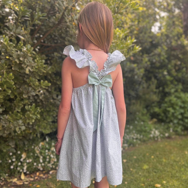 Vestido florcitas menta