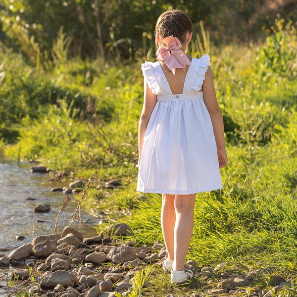 Vestido blanco broderie