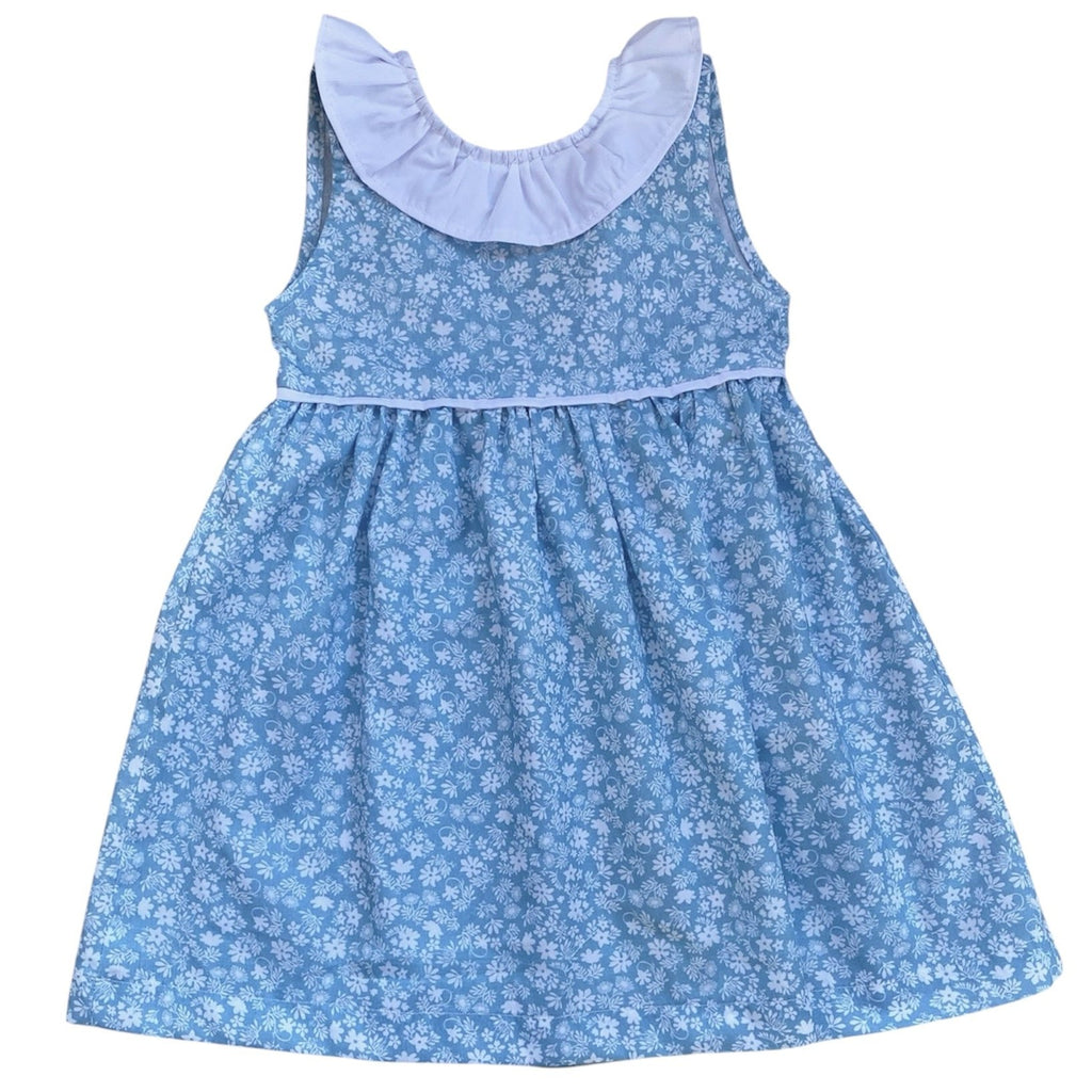 Vestido floreado celeste