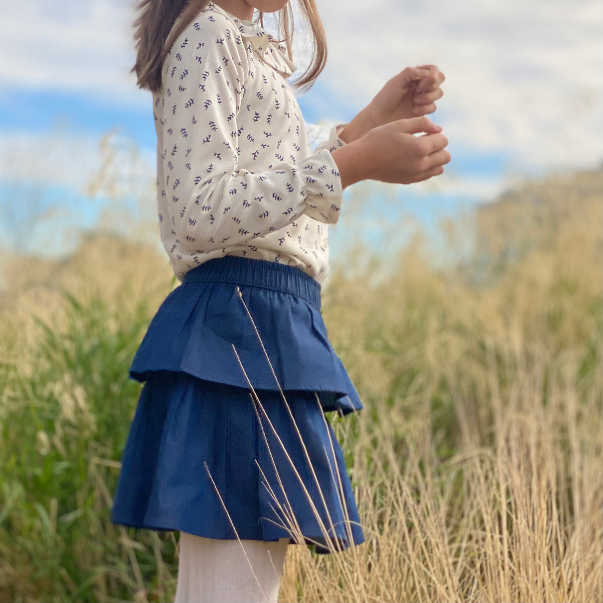 Pollera bluejean - Laura Miller Ropa de Niños