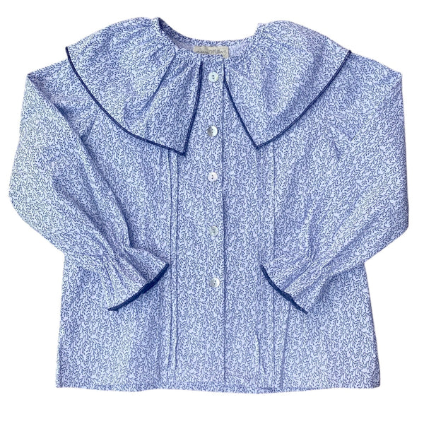 Blusa florcitas azules