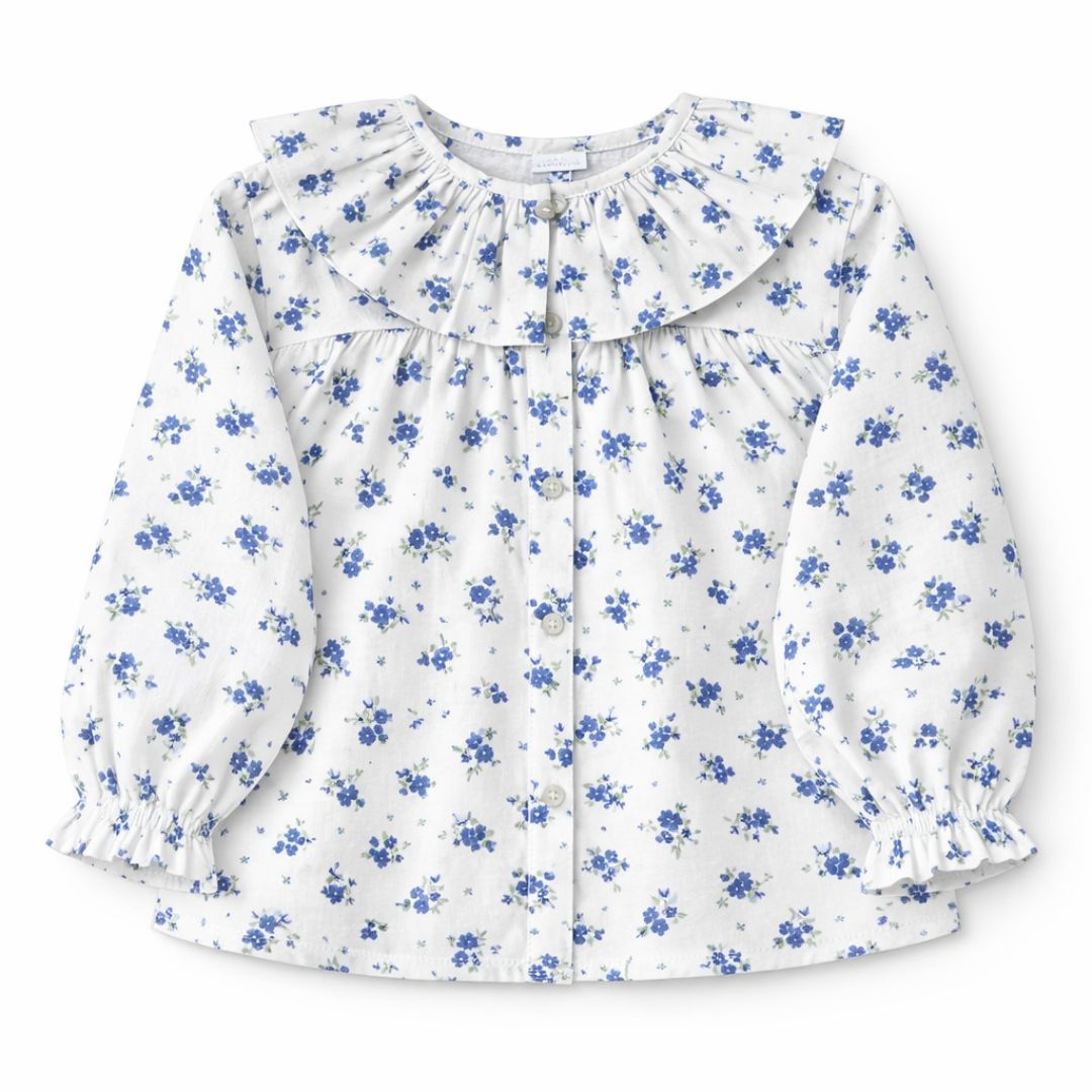 Blusa flores azules