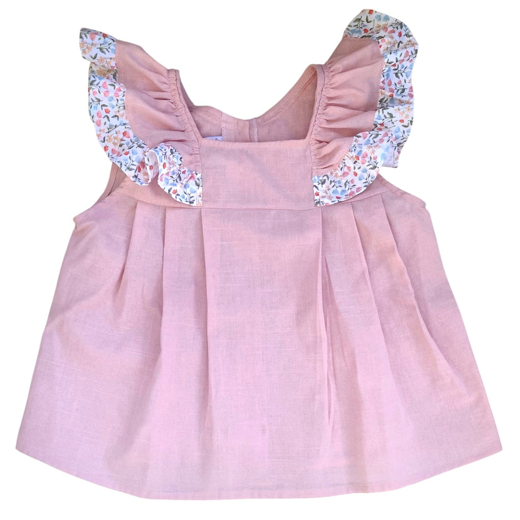 Blusa rosada vuelo primavera