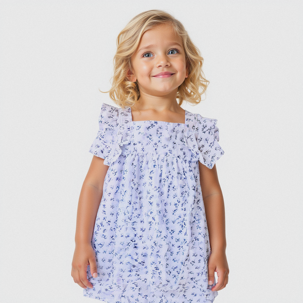 Vestido florcitas azules