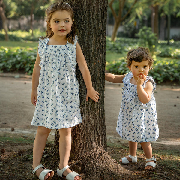 Vestido florcitas azules