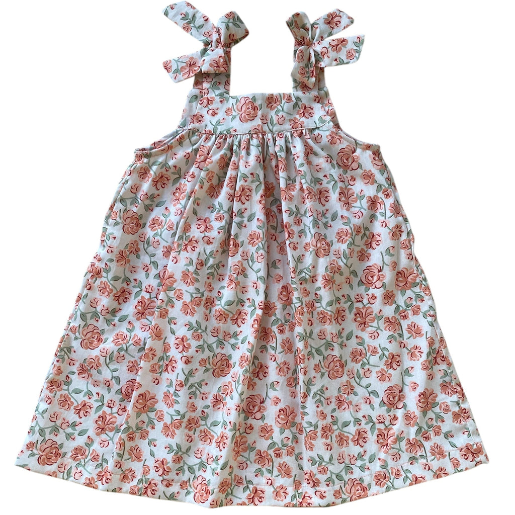 Vestido tirantes flores rosadas